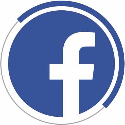 Logo facebook. Al pulsar se abre en otra pestaña.